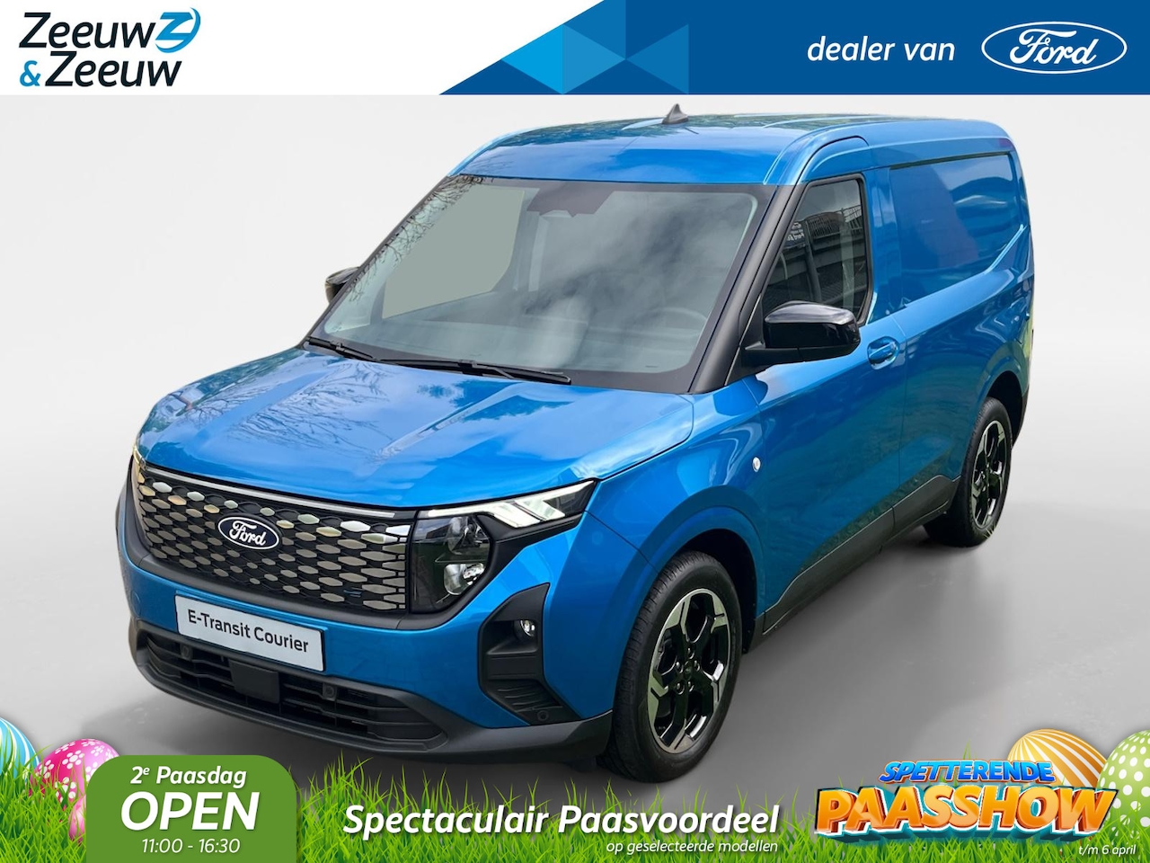 Ford Transit Courier - E-Transit Limited 44 kWh 136 pk | Navigatie | Trekhaak | Achteruitrijcamera | 0,99% rente - AutoWereld.nl