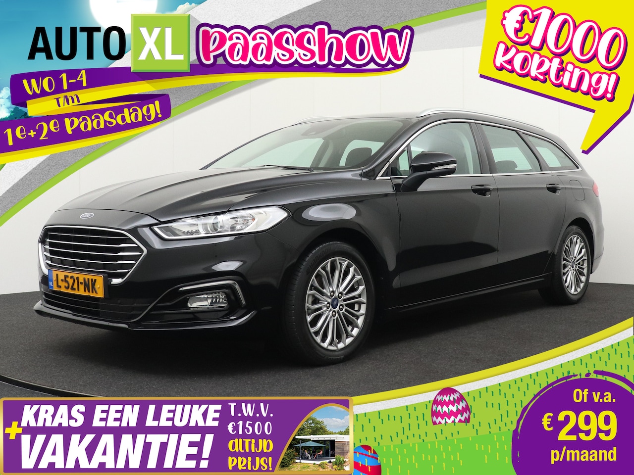 Ford Mondeo Wagon - 2.0 141 PK Aut. Hybrid Titanium Carplay Cruise Stoelverw. - AutoWereld.nl