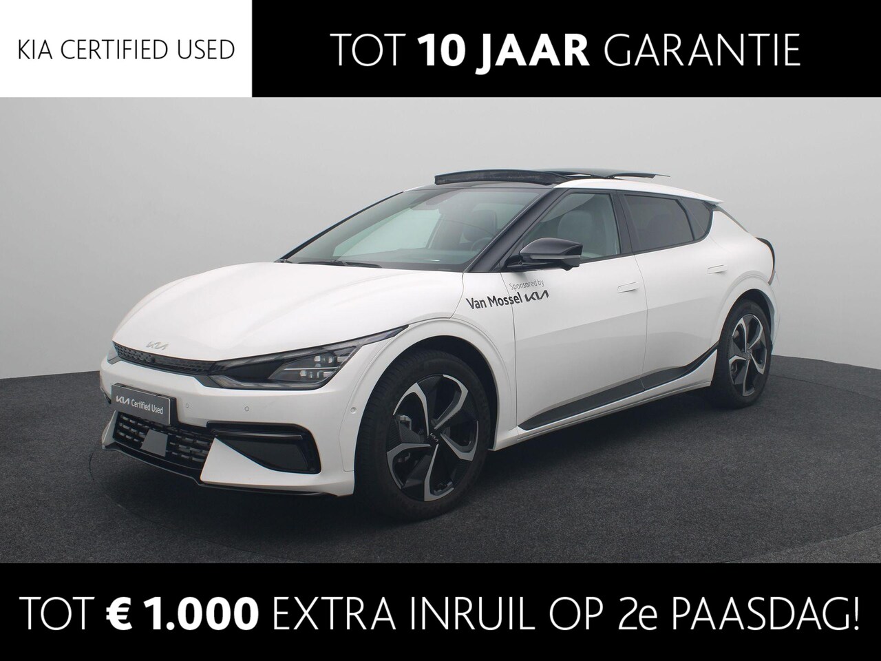Kia EV6 - GT-Line 77.4 kWh | DEMO| LED | Meridian Sound | Panoramadak | Memory | 20inch Velgen | Sto - AutoWereld.nl