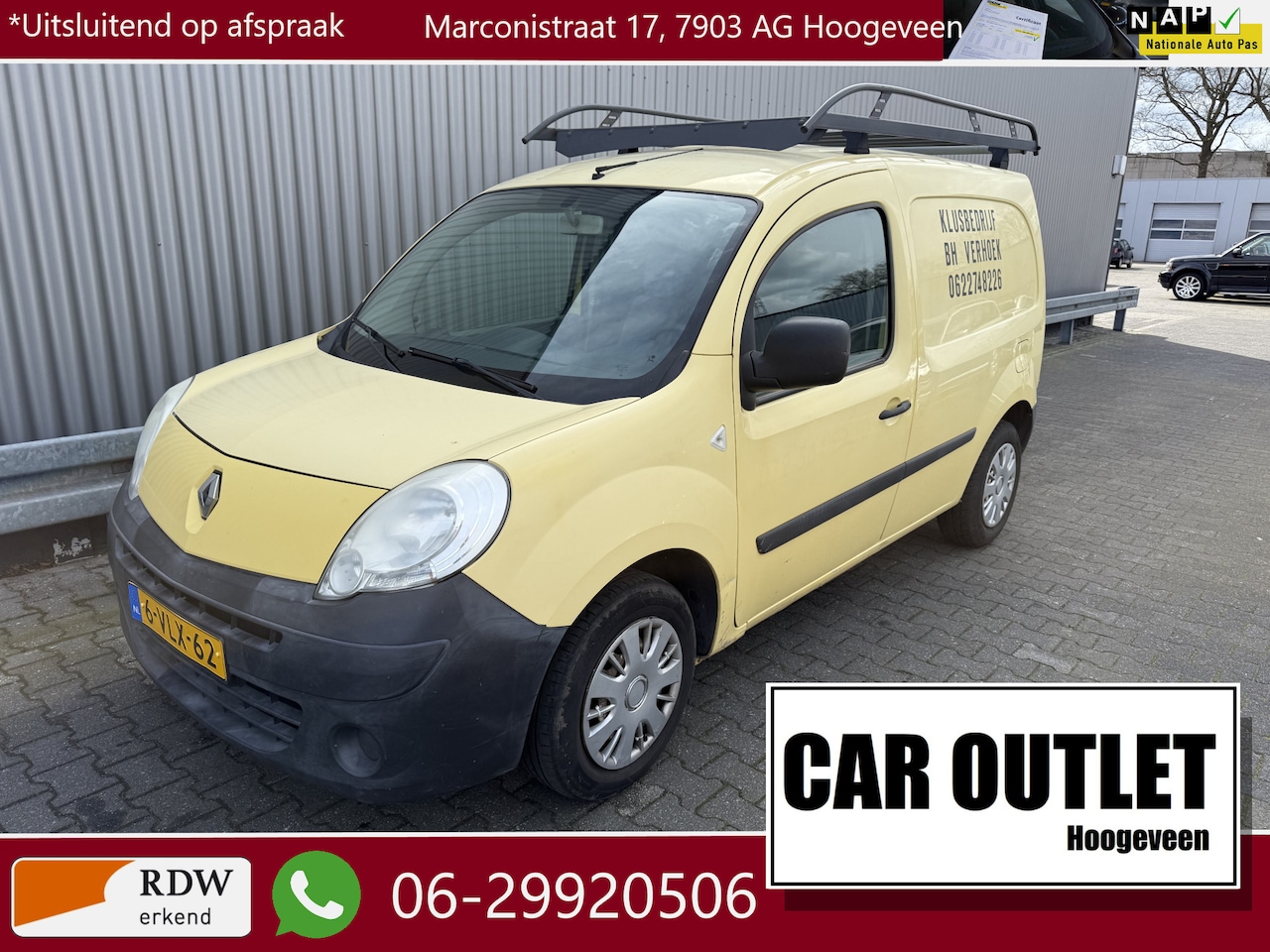 Renault Kangoo Express - 1.5 dCi 70 Express Imperiaal, Trekhaak & Nieuwe APK! – Inruil Mogelijk – - AutoWereld.nl