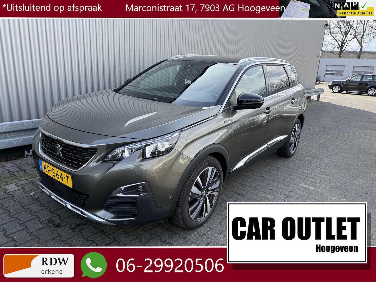 Peugeot 5008 - 1.2 PureTech GT-Line 7p. Leer/Stof, Dig.Cockpit, Navi, CC, PDC & Cam, LED, LM, nw. APK – I - AutoWereld.nl