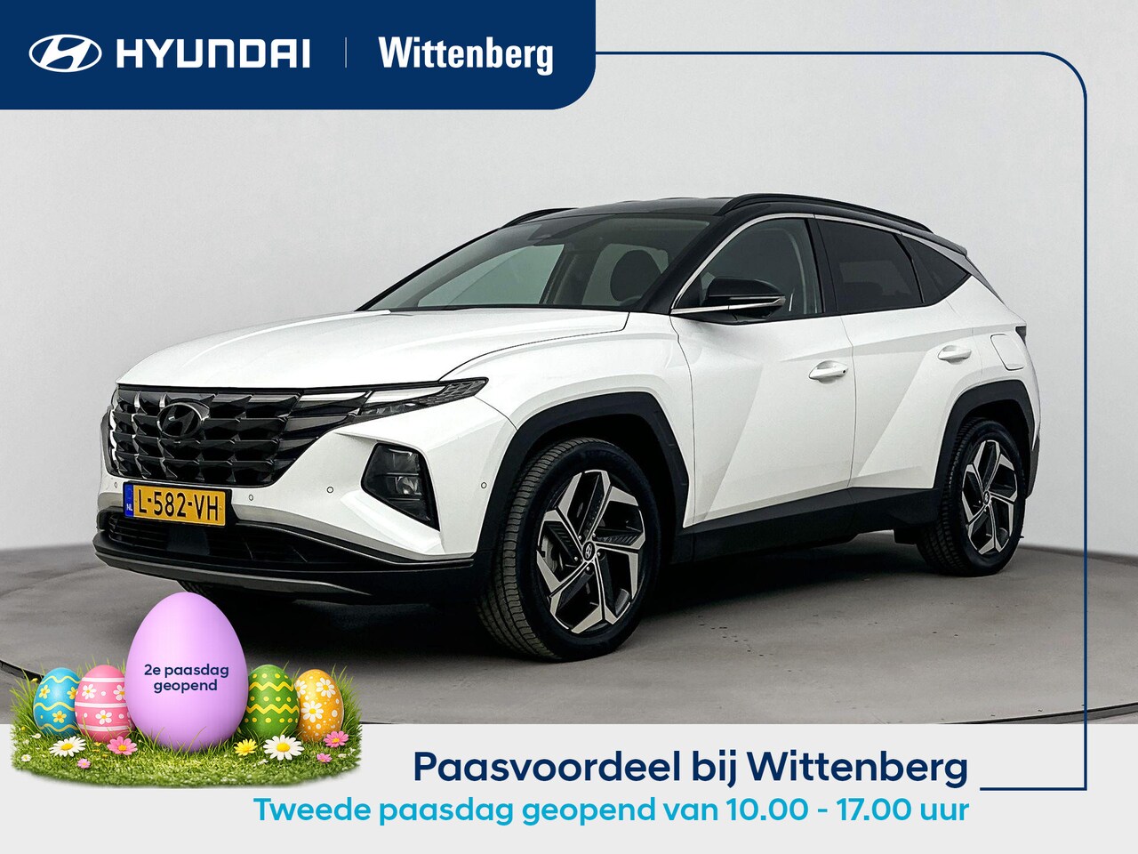 Hyundai Tucson - 1.6 T-GDI PHEV PREMIUM 4WD | TWO TONE | TREKHAAK AFNEEMBAAR | NAVI | LEDER | CLIMA | CRUIS - AutoWereld.nl