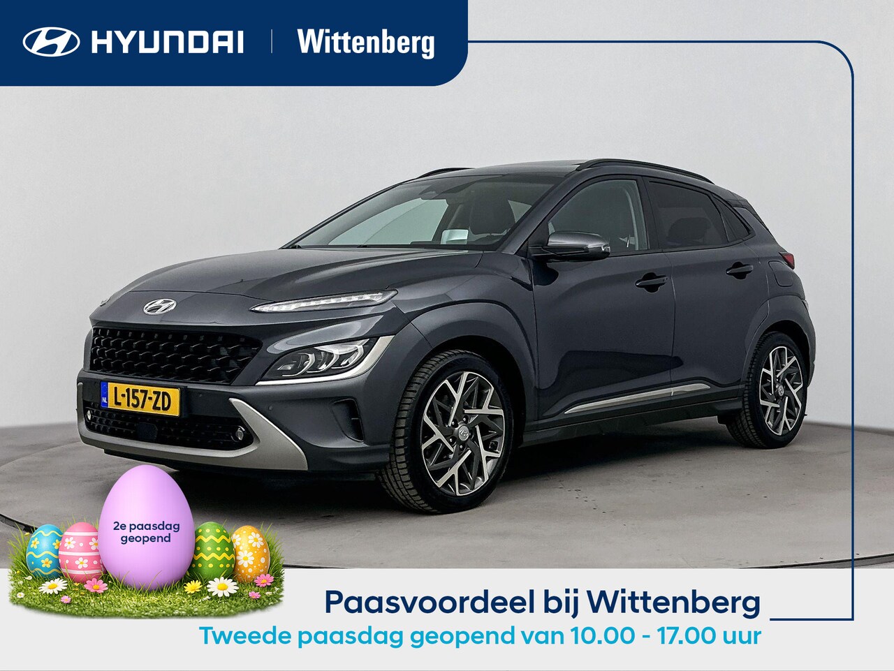 Hyundai Kona - 1.6 GDI HEV PREMIUM SKY | TREKHAAK | SCHUIFDAK | LEDER | NAVI | CLIMA | CRUISE ADAPT. | CA - AutoWereld.nl
