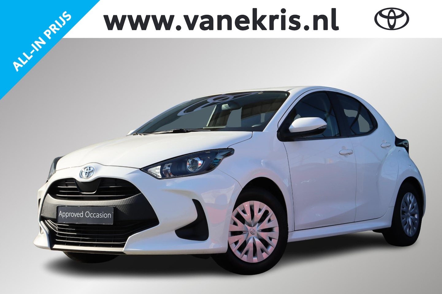 Toyota Yaris - 1.0 VVT-i Active 1.0 VVT-i Active, Apple Carplay / Android Auto, Lane assist, Cruise control. - AutoWereld.nl