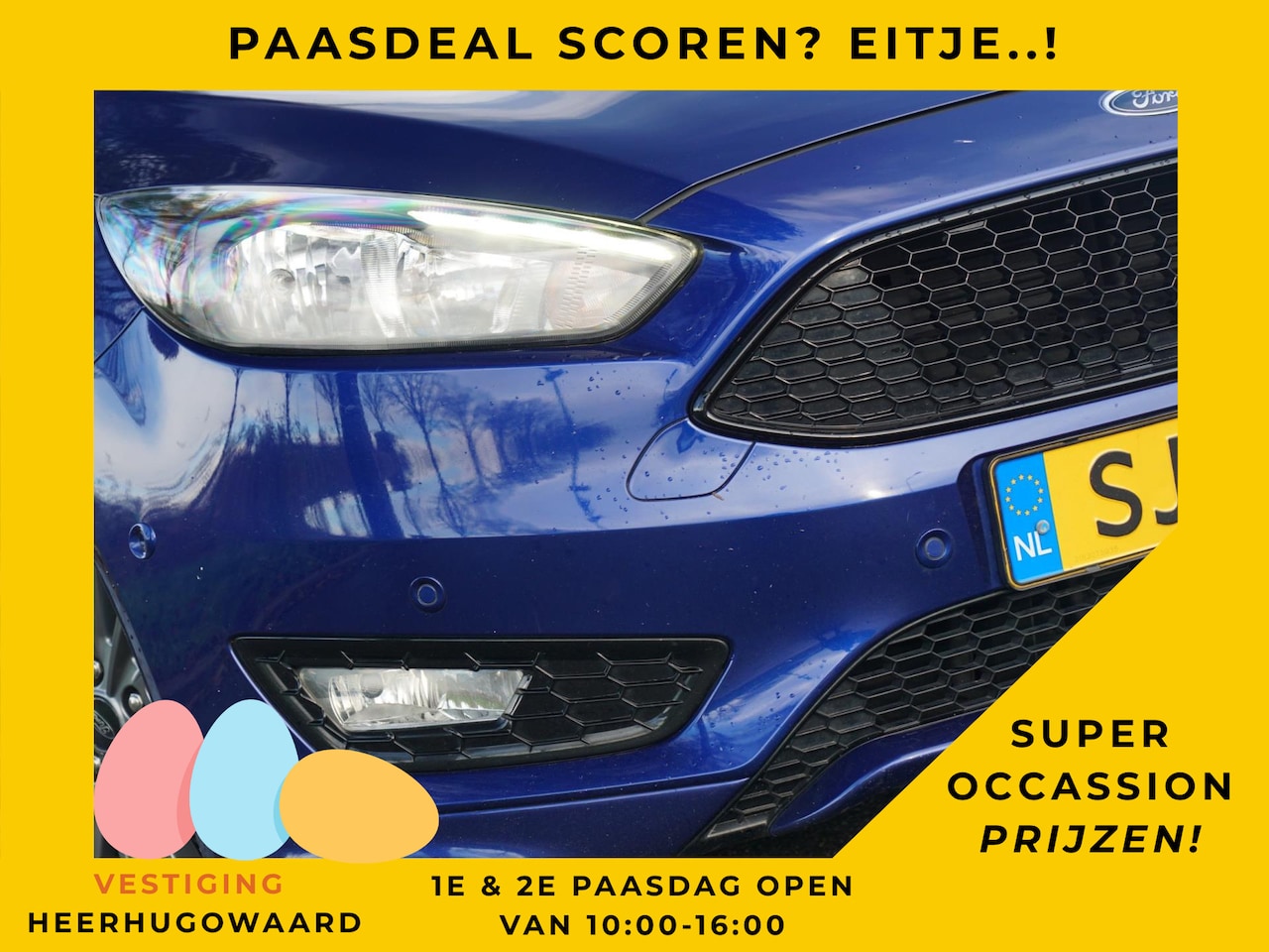 Ford Focus Wagon - 1.0 Ecoboost 125pk ST-Line - Deep Impact Blue - Carplay/360 camera/Nav - AutoWereld.nl