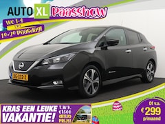 Nissan LEAF - N-Connecta 40 kWh 88%SOH Carplay Navi 360*Camera Stuur+Stoelverw