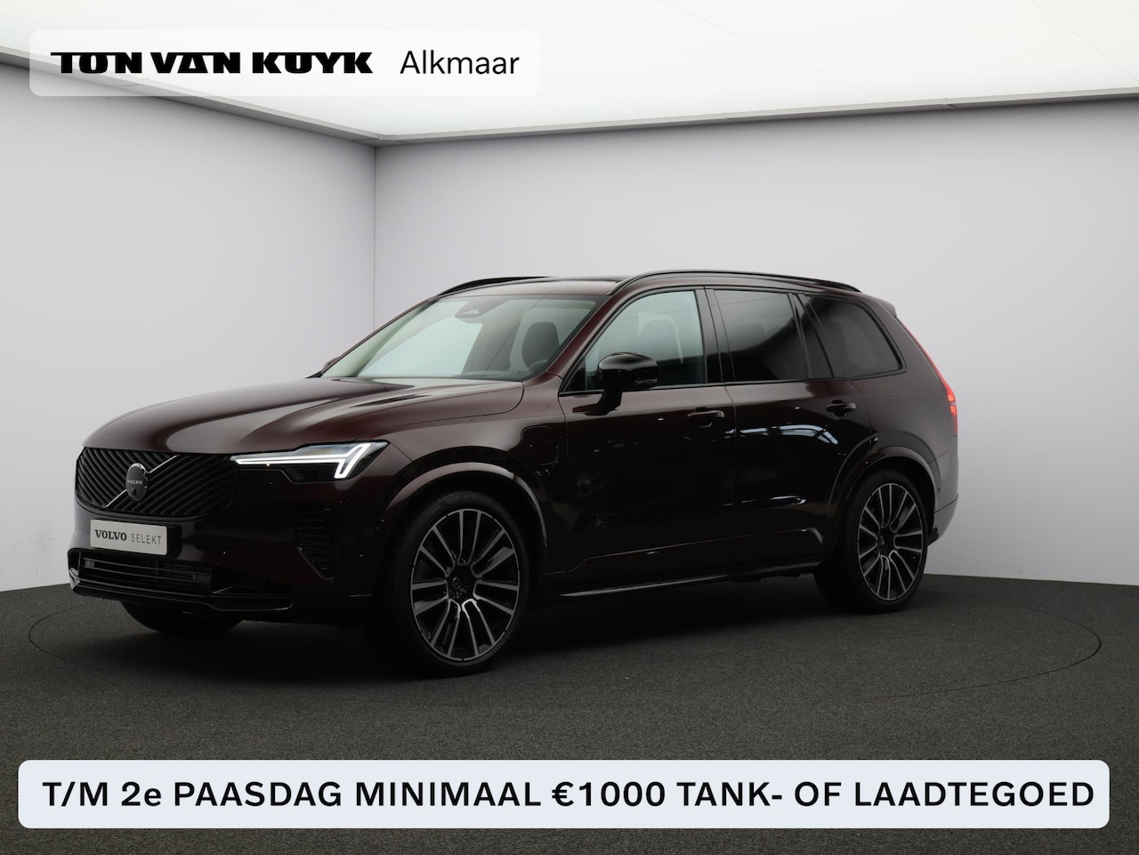 Volvo XC90 - T8 455PK Plug-in hybrid AWD Ultra Dark / Facelift / Luchtvering / Head-up Display / 22"/ - AutoWereld.nl