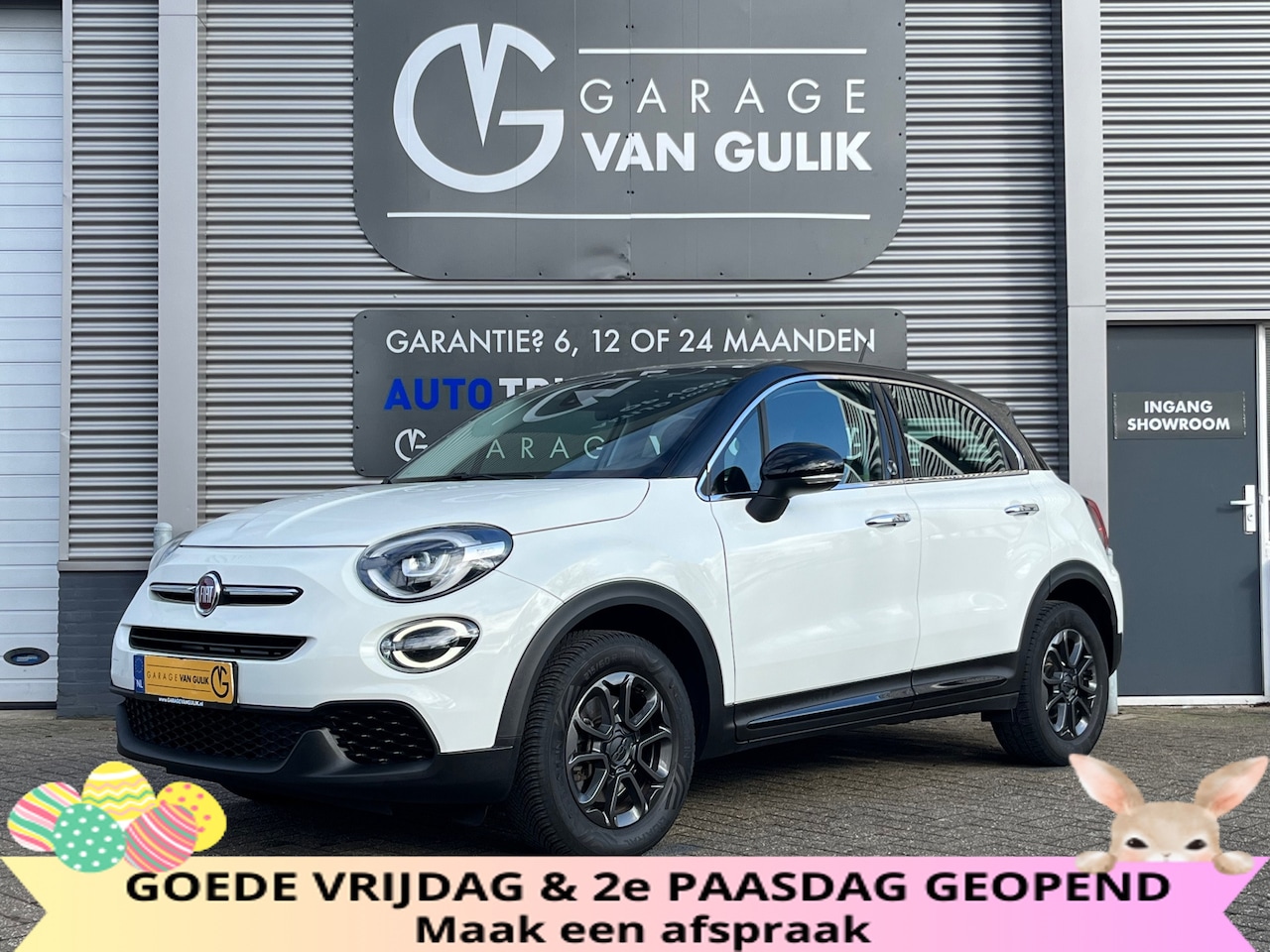 Fiat 500 X Cross - 1.3 GSE City Opening 120TH Edition 151PK TwoTone,CarPlay,Clima,Cruise,Isofix,ElektrRamen+S - AutoWereld.nl