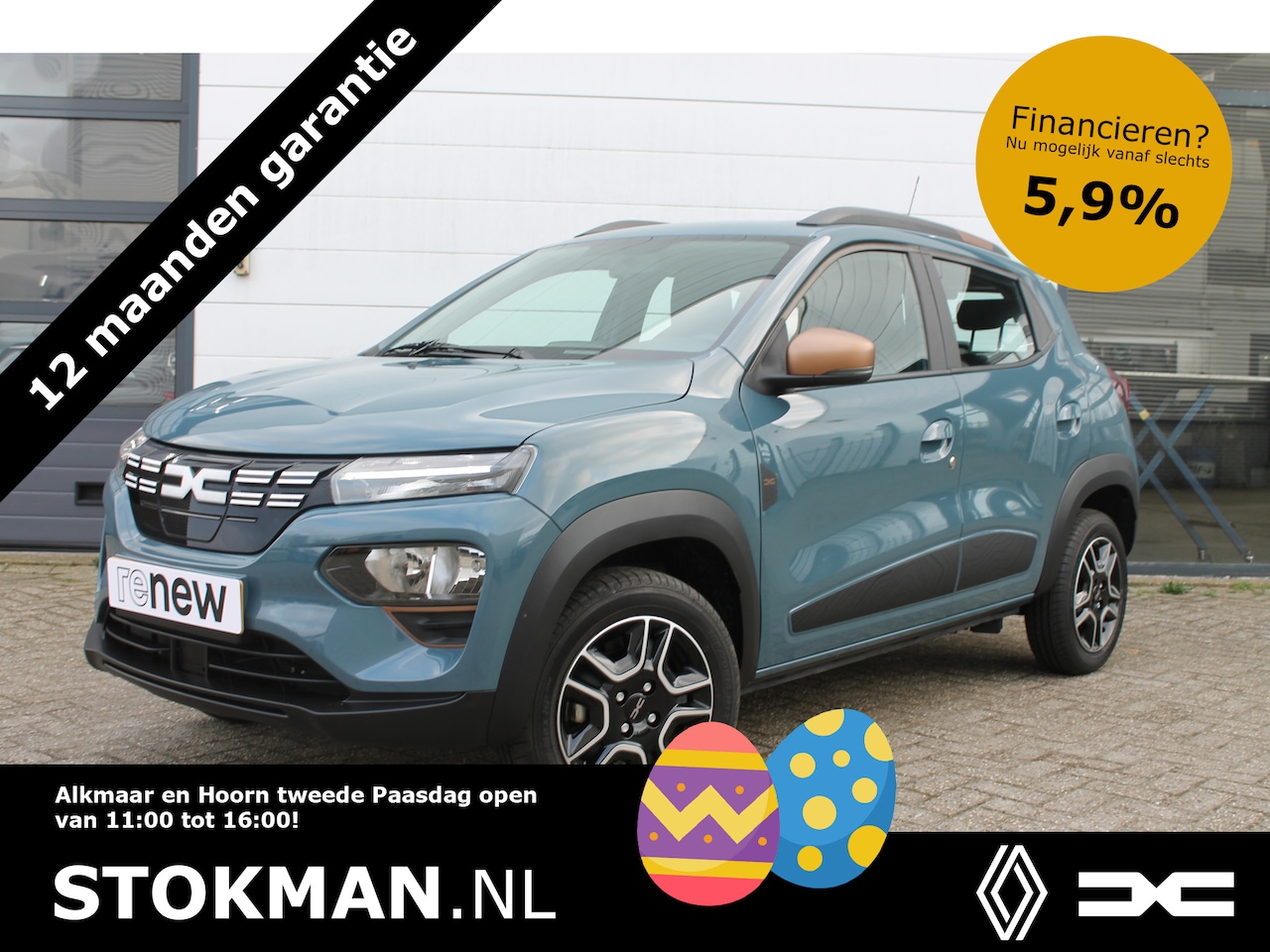 Dacia Spring - Extreme 65 PK 27 kWh | Snellader 30 KW | camera achter | Apple car play | State Blue | NAV - AutoWereld.nl