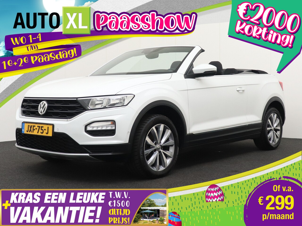 Volkswagen T-Roc Cabrio - 1.5 TSI 150 PK Style Camera Trekhaak Sportstoel - AutoWereld.nl