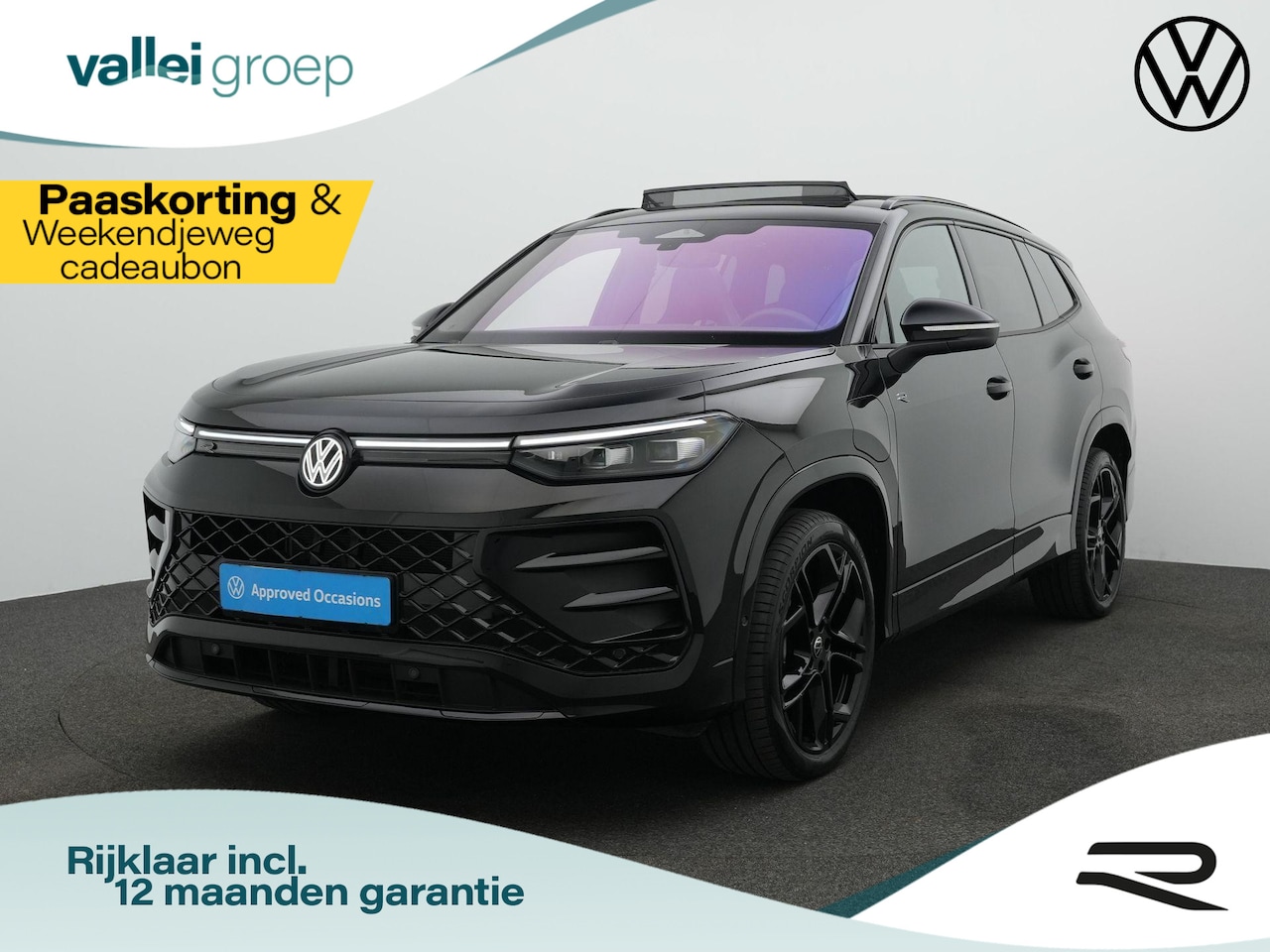 Volkswagen Tayron - 1.5 eHybrid 272 pk R-Line Edition | Panoramadak | Adaptief onderstel | Stuur-/achterbankve - AutoWereld.nl