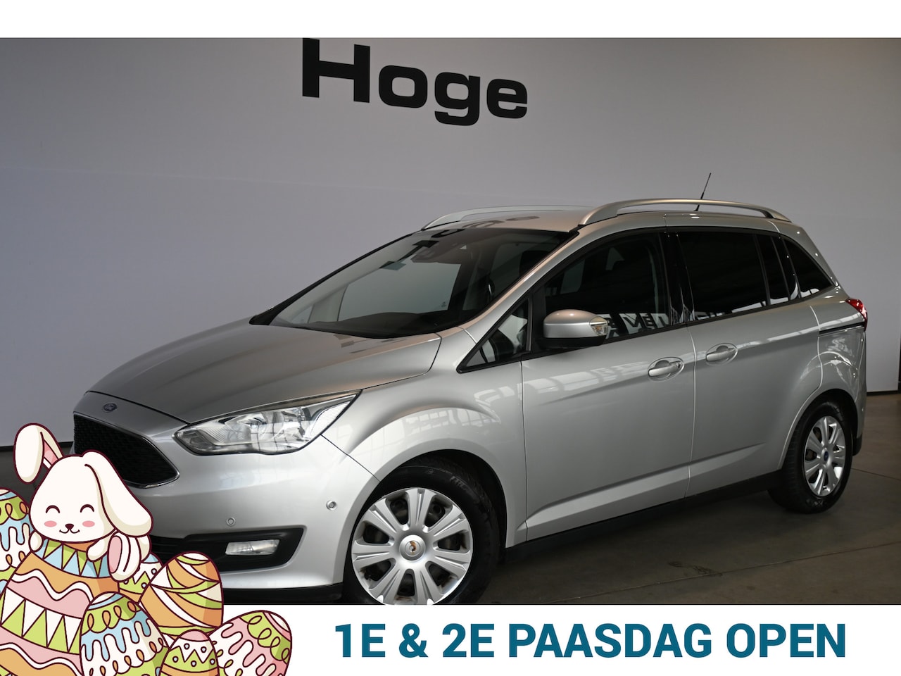 Ford Grand C-Max - 1.0 Trend 7 Persoons Clima Navigatie LED Trekhaak Rijklaarprijs Inruil Mogelijk! - AutoWereld.nl