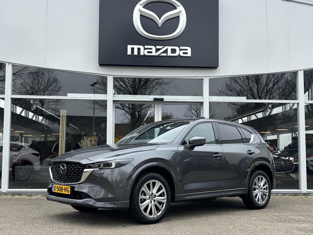 Mazda CX-5 - 2.0 e-SkyActiv-G M Hybrid 165 Takumi NL-Auto, 1e Eigenaar, Dealer Ondh., Schuifdak, Trekha - AutoWereld.nl