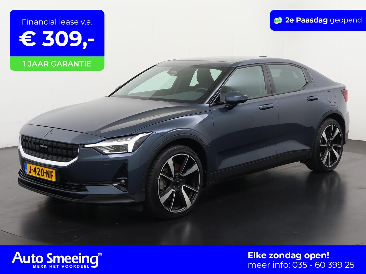 Polestar 2 - Long Range Dual Motor Launch Edition 78kWh | SOH 90% | Trekhaak | Panoramadak | Harman/Kar - AutoWereld.nl