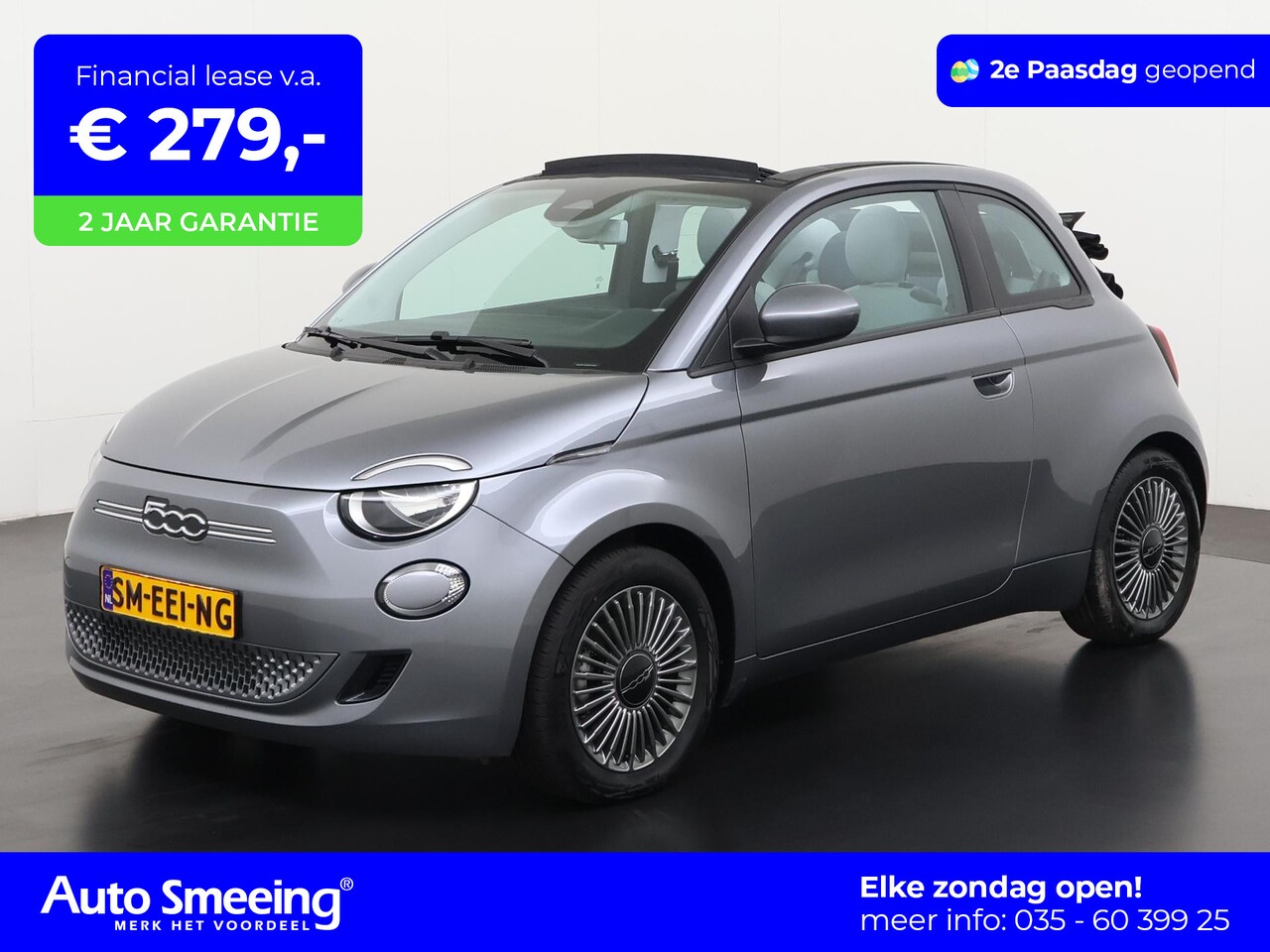 Fiat 500 C - 500e Icon 42 kWh | Navigatie | Zondag Open! - AutoWereld.nl