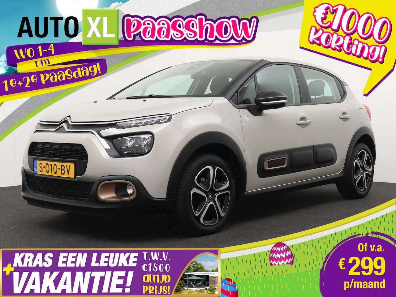 Citroën C3 - 1.2 83 PK Shine Navi Carplay LED Park.sens - AutoWereld.nl