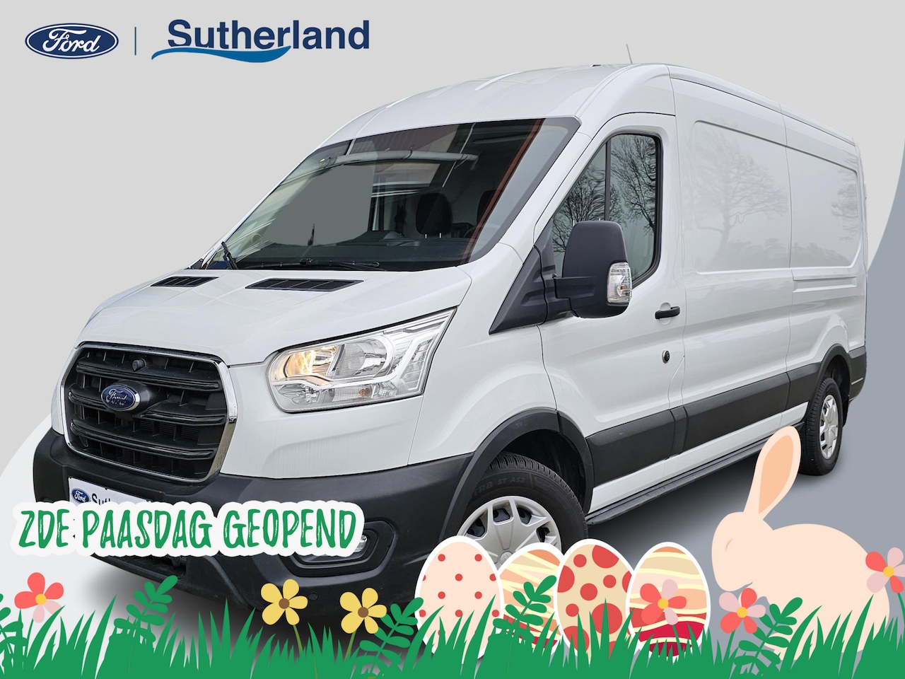 Ford Transit - 350 2.0 TDCI L3H2 Trend 130pk Automaat | SCI | Trekhaak | Airco | DAB | Parkeersensoren v+ - AutoWereld.nl