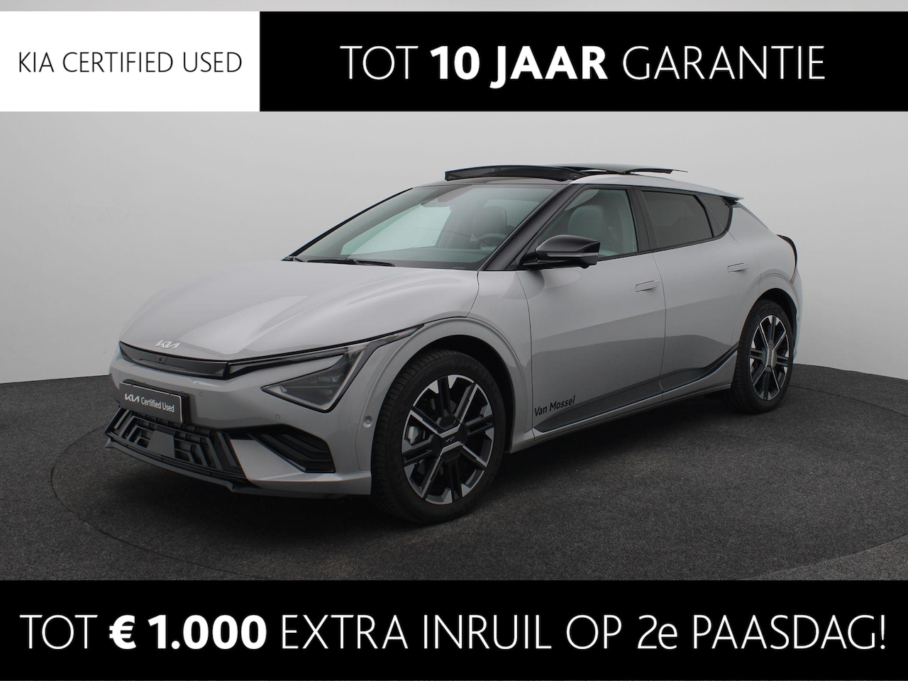 Kia EV6 - GT-Line 84 kWh Pano Dak | 360 Camera | Stoelverwarming en Verkoeling | Head-Up | Adapt. Cr - AutoWereld.nl