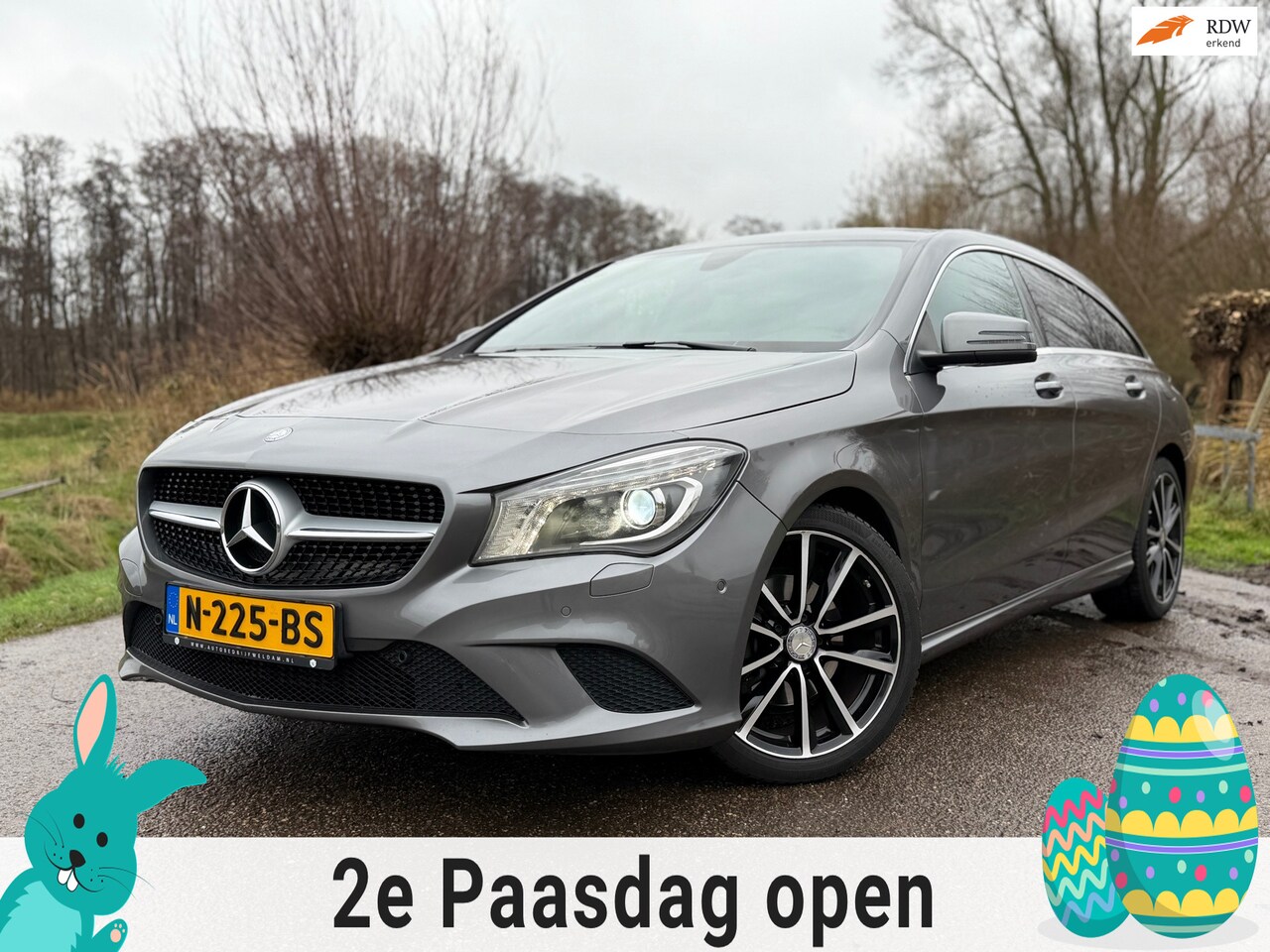 Mercedes-Benz CLA-klasse Shooting Brake - 180 Ambition Automaat / Leder-Stof / Navi / Clima / 18" Velgen / PDC / Cruise / LED - AutoWereld.nl