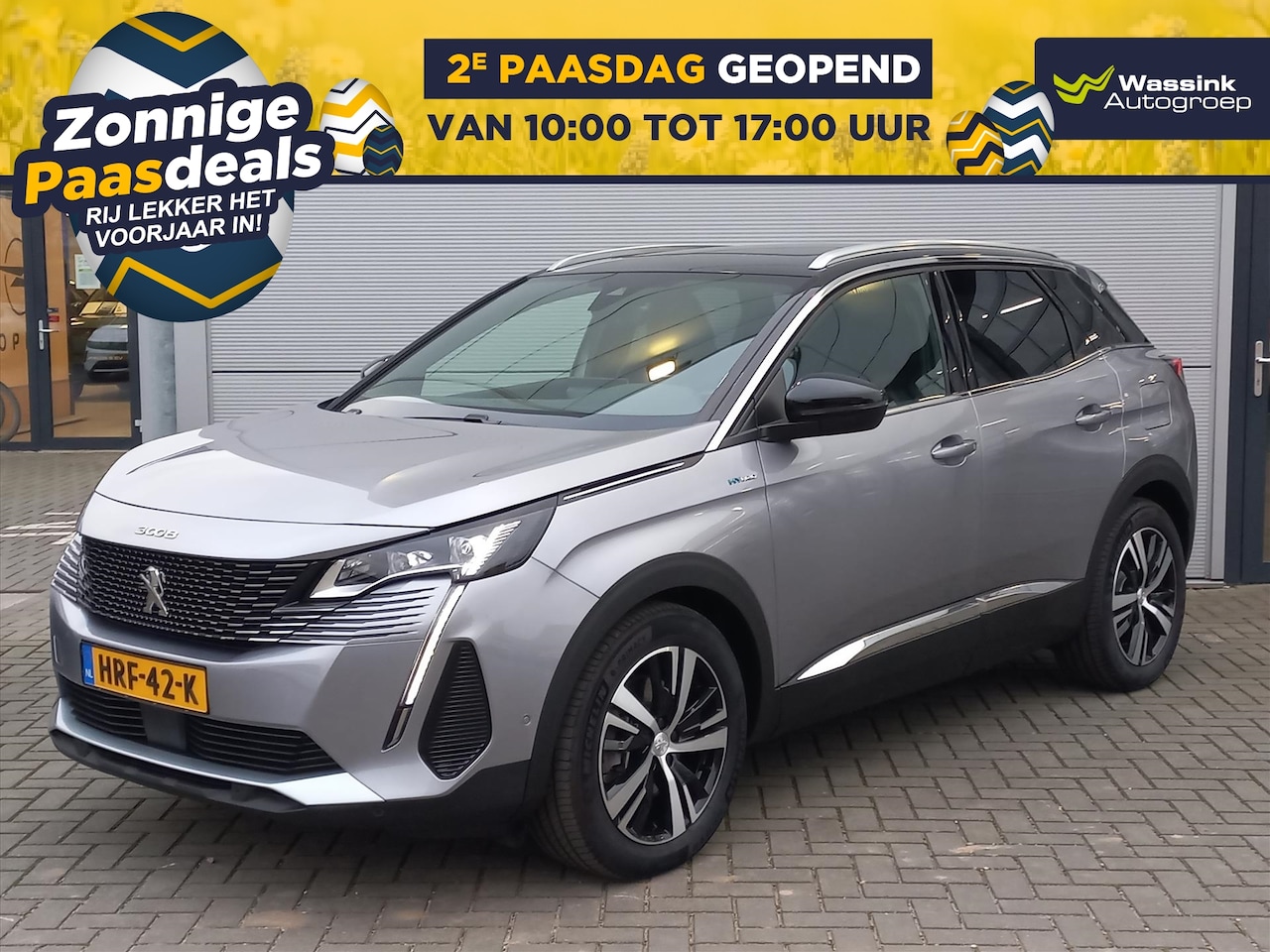 Peugeot 3008 - 1.6 Plug-in-HYbride 225pk GT-Line Automaat | Climate control | Navigatie | Open dak | 18" - AutoWereld.nl