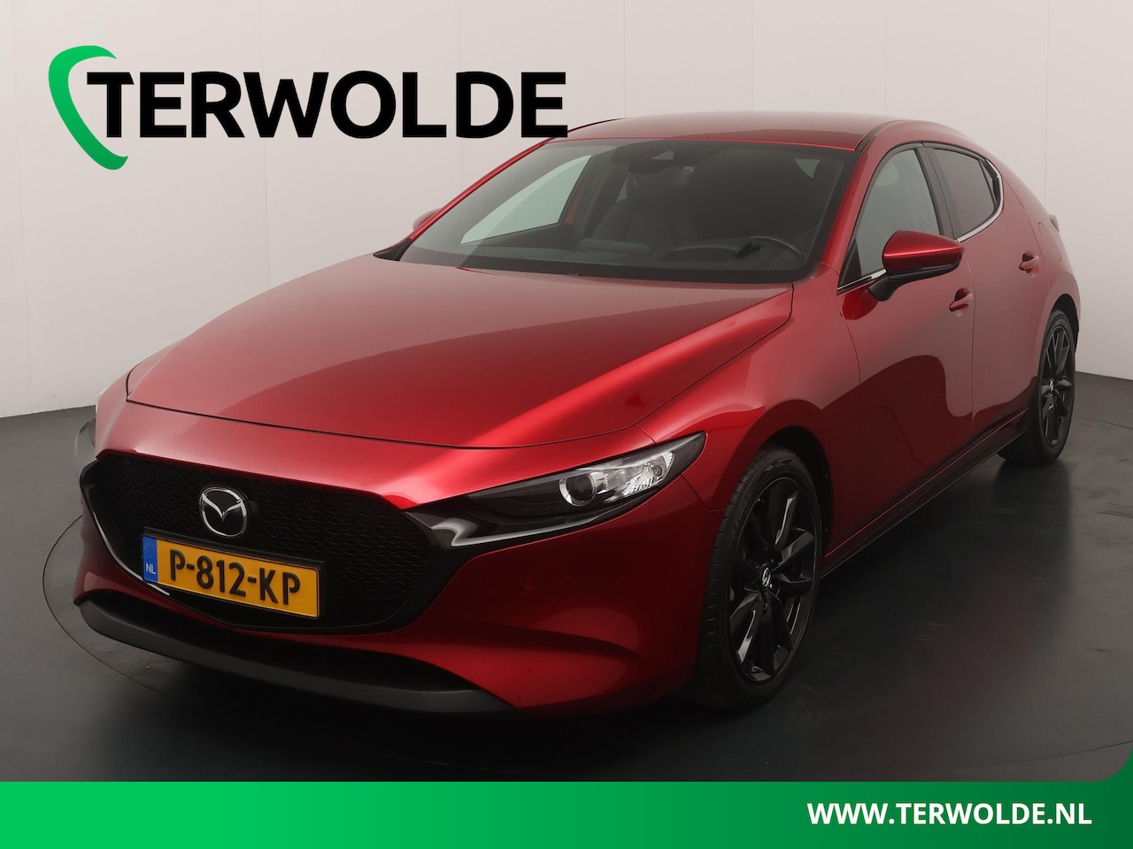 Mazda 3 - 2.0 e-SkyActiv-X M Hybrid 186 Comfort | Lederen Bekl. | Head-up | Parkeercamera | - AutoWereld.nl