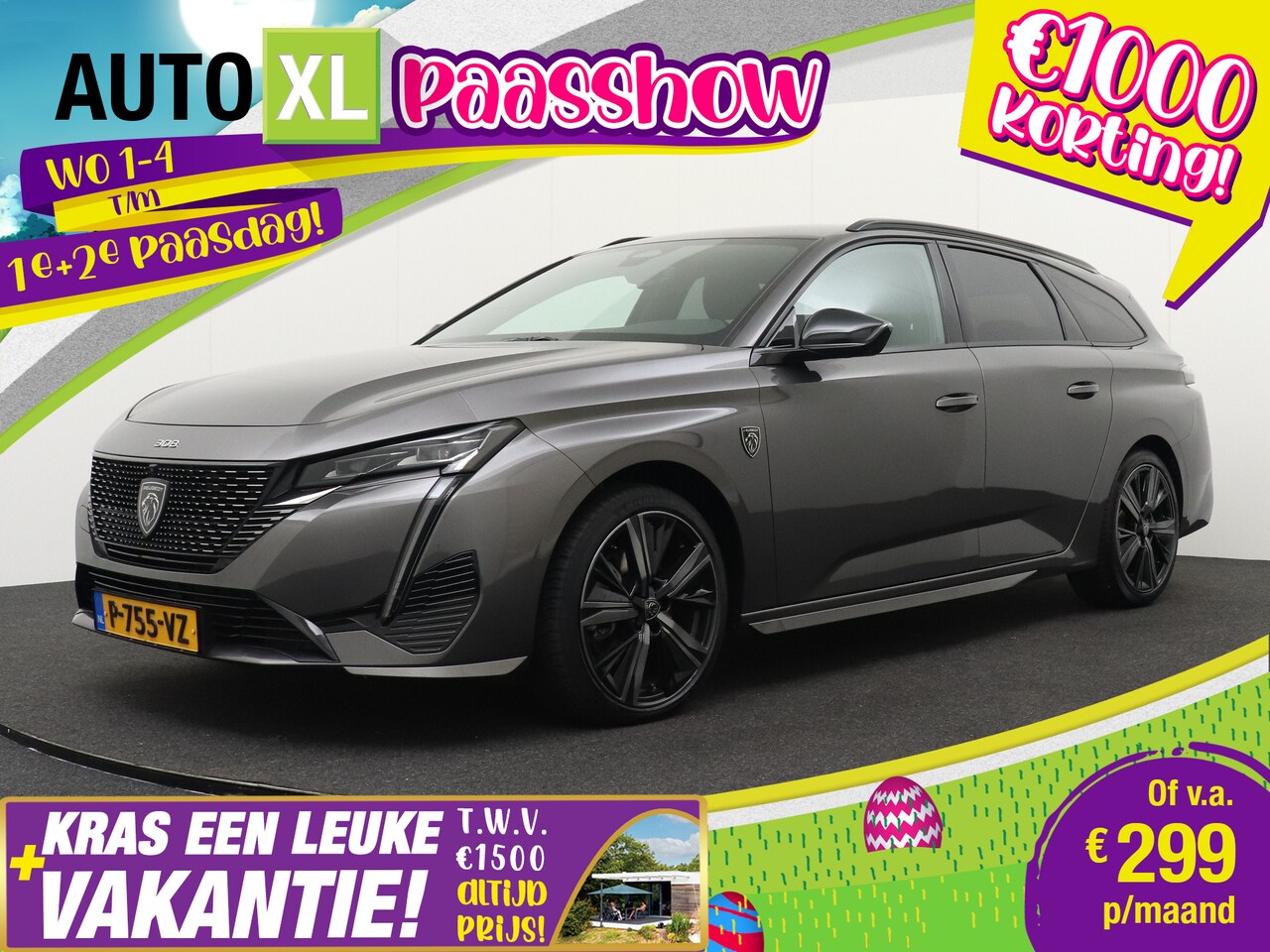 Peugeot 308 SW - 1.2T 130 PK Aut. GT Massage/Memory 18'LMV Dodehoek Adapt.Cruise - AutoWereld.nl