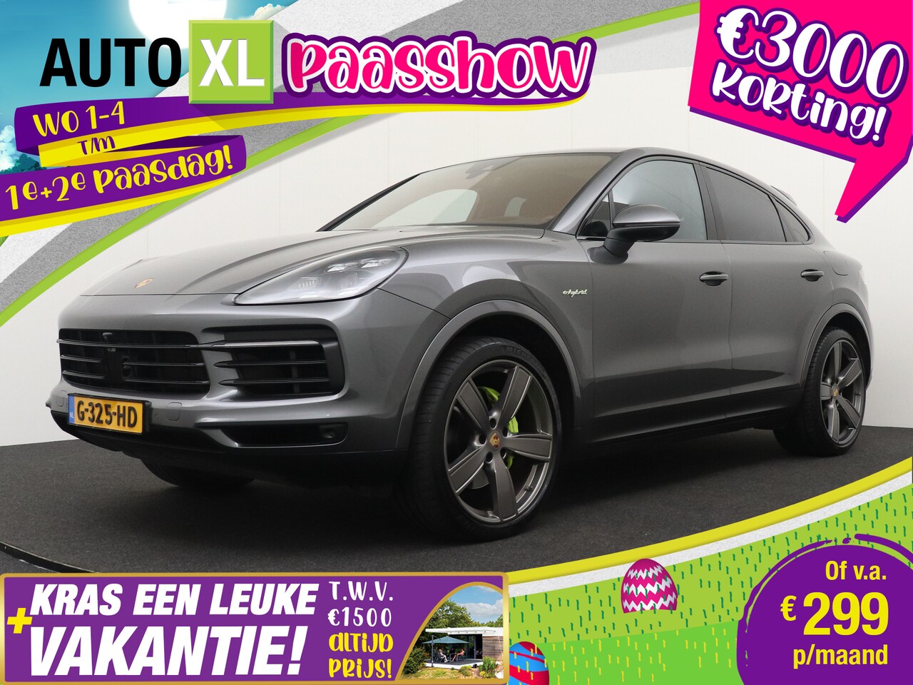 Porsche Cayenne Coupé - 3.0 E-Hybrid Sport Chrono Pano-Dak Full Option!! - AutoWereld.nl