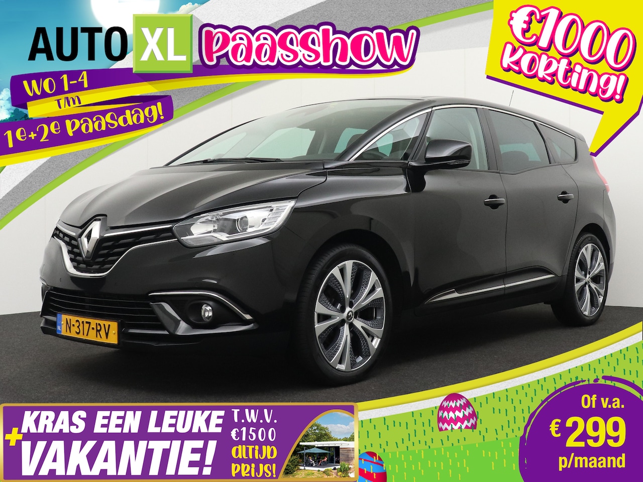 Renault Grand Scénic - 1.3T 141 PK Aut. Intens 7p. Trekhaak Carplay H-Leder - AutoWereld.nl