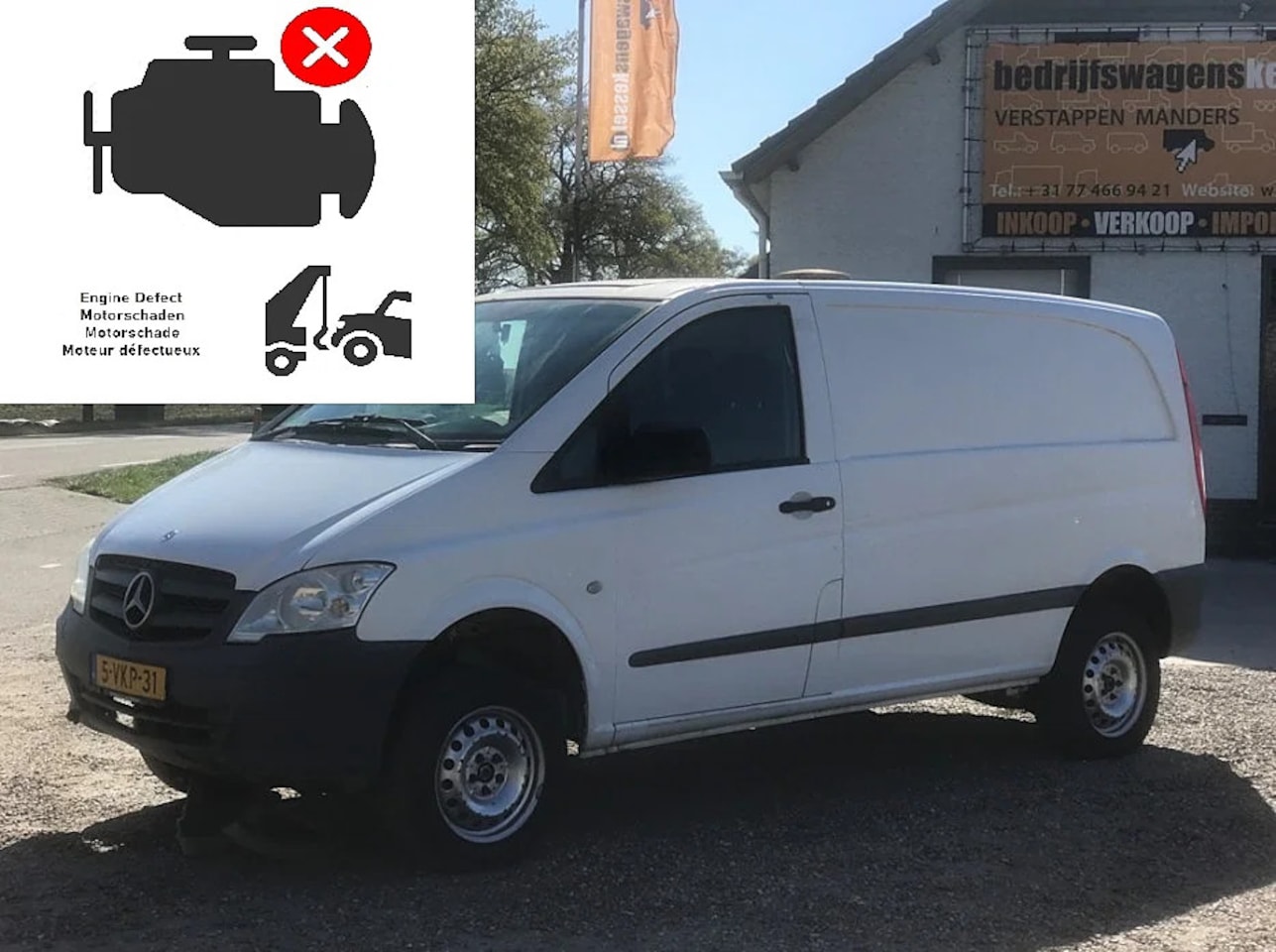 Mercedes-Benz Vito - 113 CDI 4x4 AWD 4WD euro 5 motorschade - AutoWereld.nl
