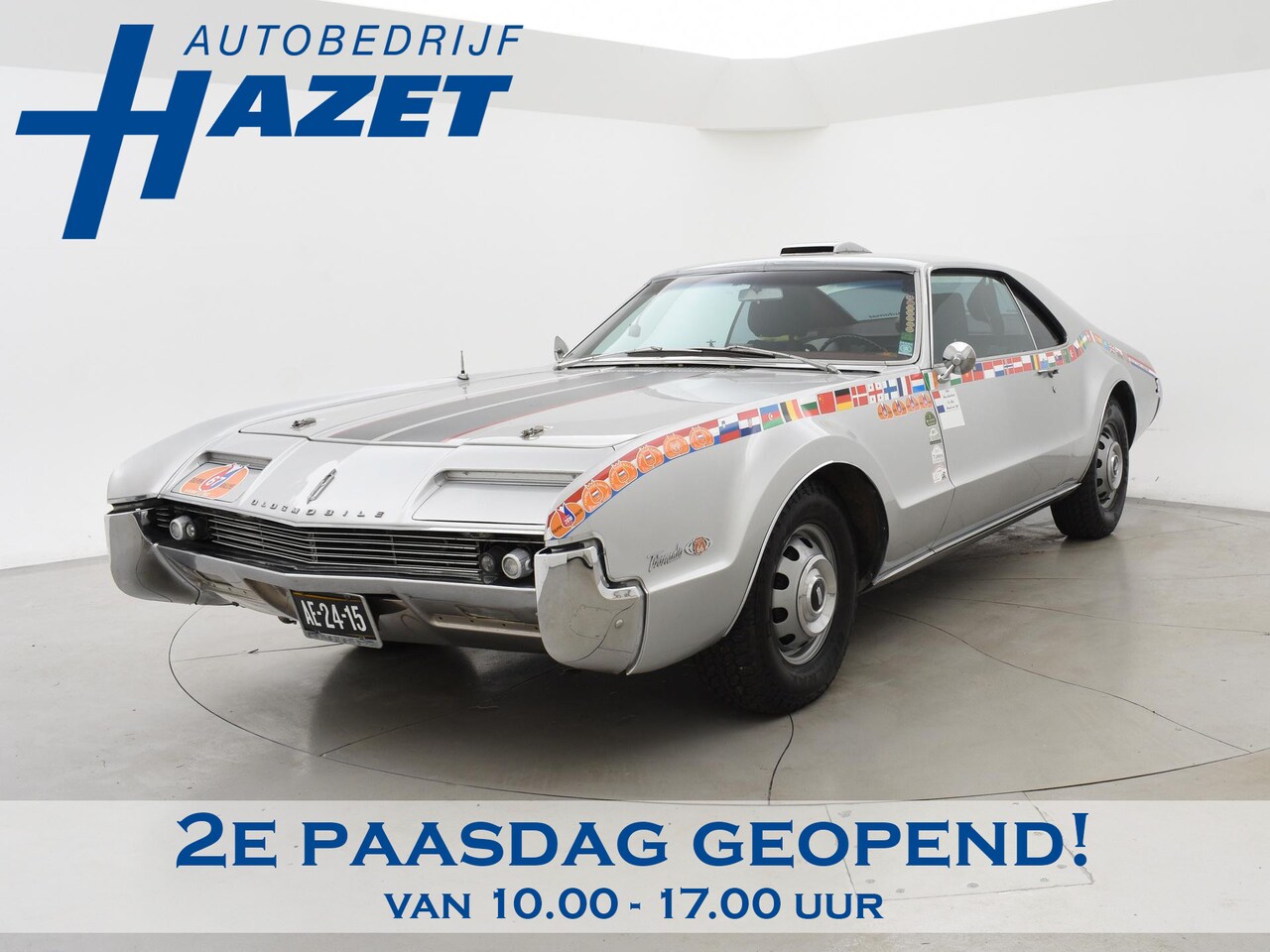 Oldsmobile Toronado - 7.4 V8 370 PK RALLY KLAAR | OPBRENGST GOED DOEL | 10x TULPEN RALLYE DEELNAME + A'DAM-BEIJI - AutoWereld.nl