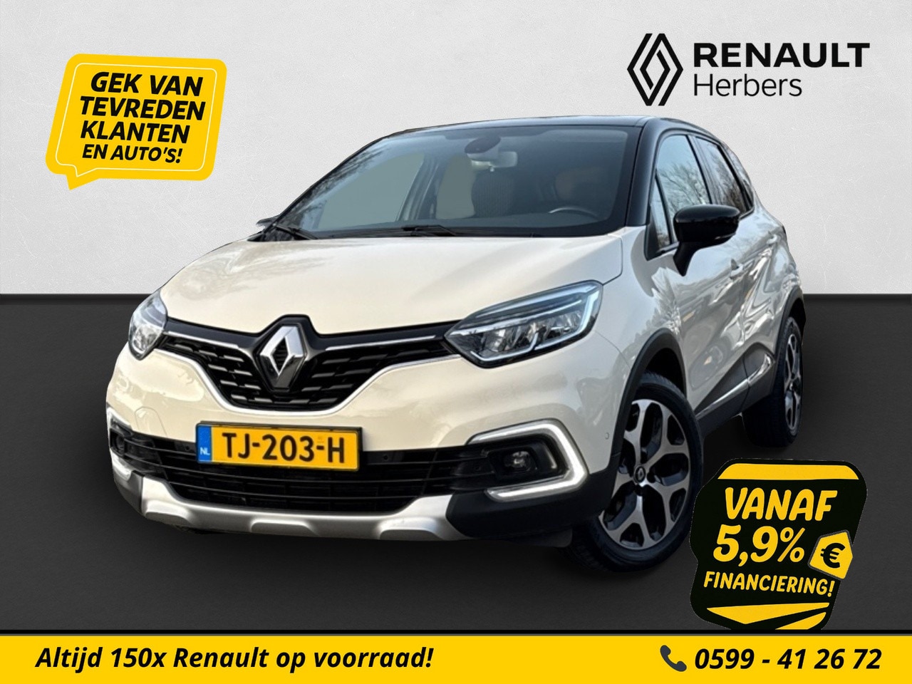 Renault Captur - 1.2 TCe Intens CRUISE / CLIMATE / CAMERA / TREKHAAK - AutoWereld.nl