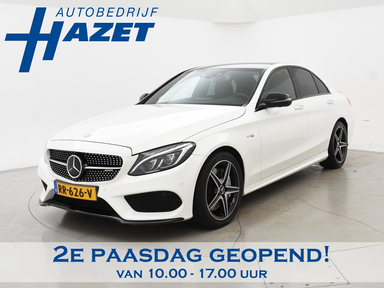 Mercedes-Benz C-klasse - 43 AMG 4MATIC + HEAD-UP | DISTRONIC+ | BURMESTER | SFEERVERLICHTING | 360 CAMERA - AutoWereld.nl