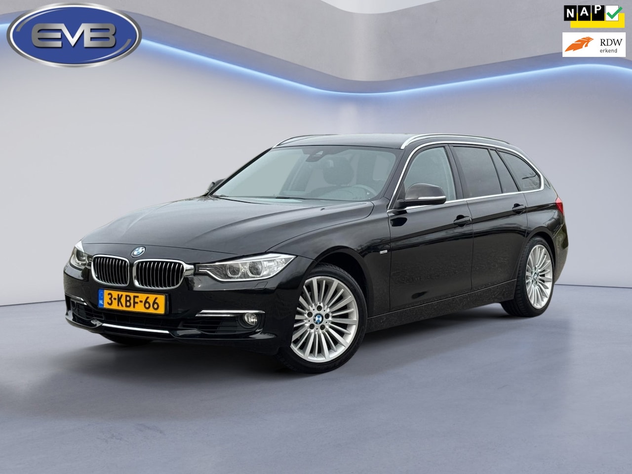 BMW 3-serie Touring - 320i AUTOMAAT High Executive, lederen sportinterieur, 18 inch, trekhaak,Origineel NL auto - AutoWereld.nl