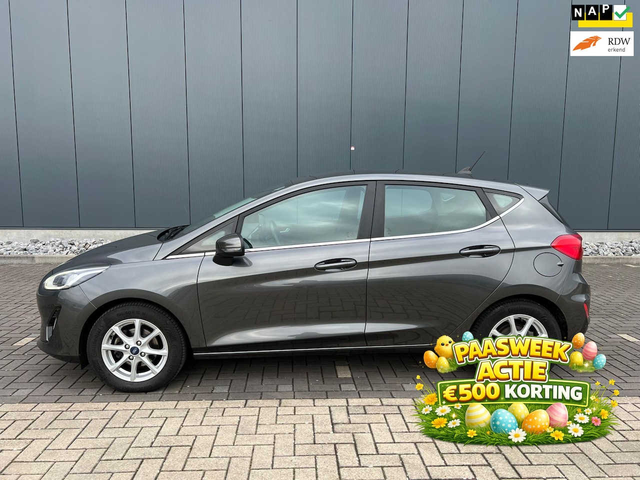 Ford Fiesta - 1.0 EcoBoost Titanium Carplay,1e eigenaar, Dealer onderhouden, parkeersensoren achter, Led - AutoWereld.nl