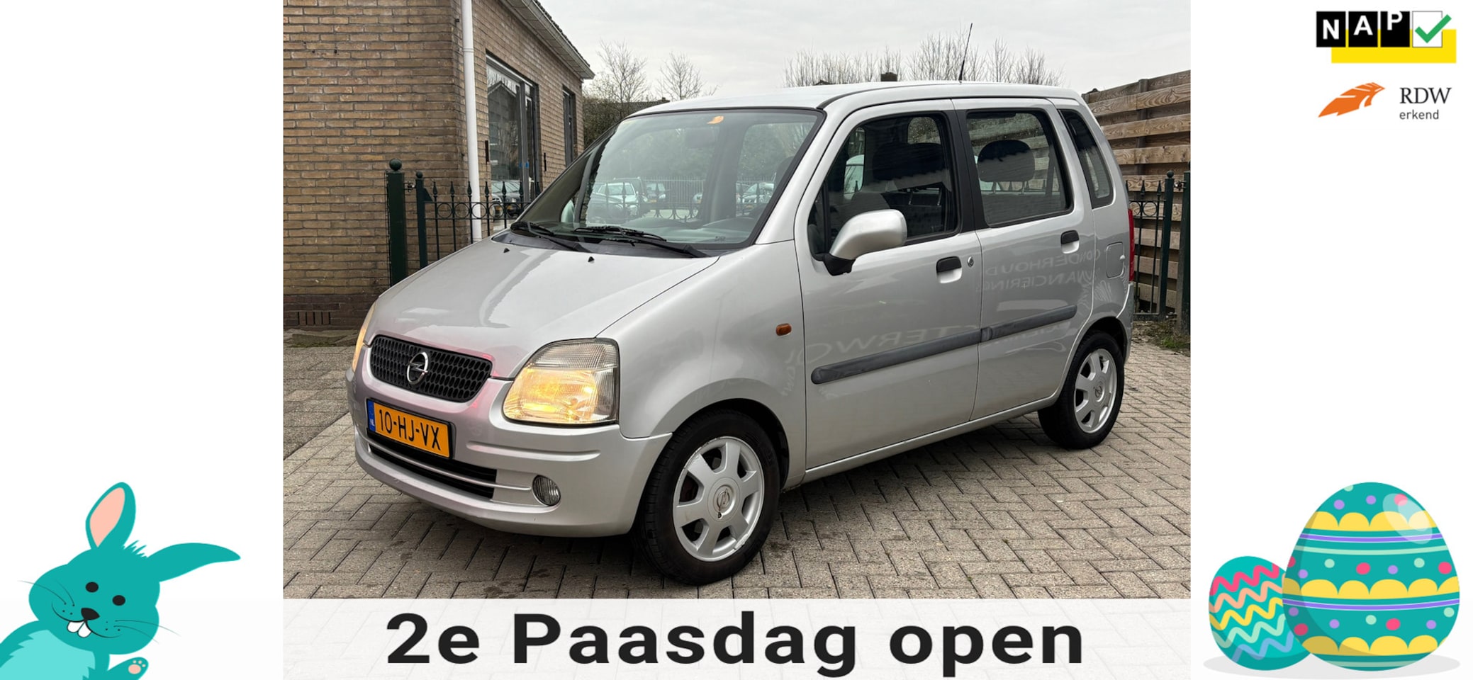Opel Agila - 1.2-16V Elegance | airco | 5drs | nieuwe apk | trekhaak - AutoWereld.nl
