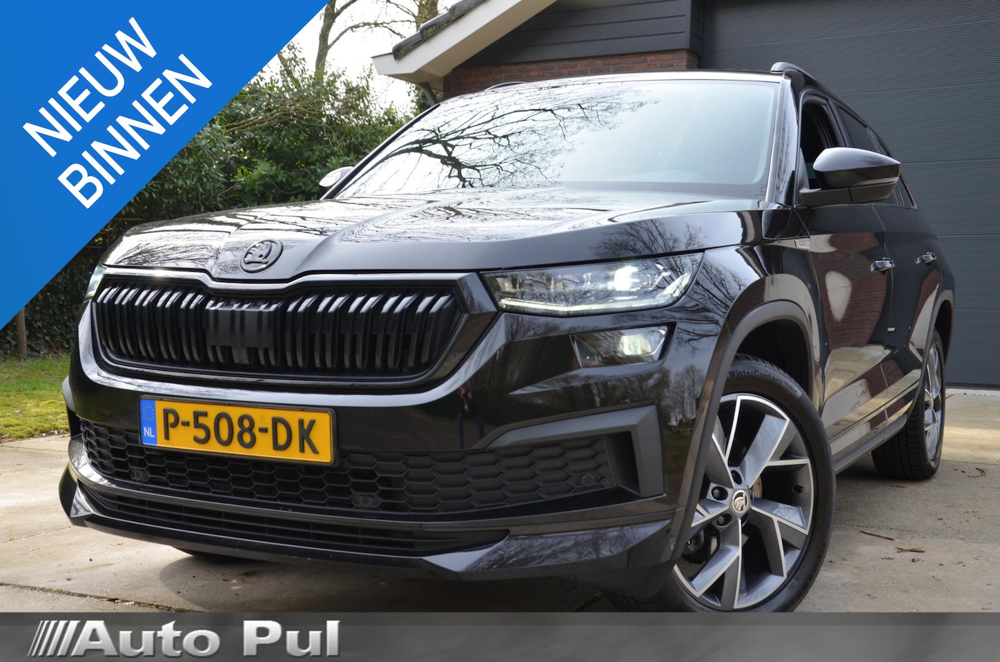 Skoda Kodiaq - 1.5 TSI Sportline Business 7 Persoons. Automaat/Navi/Led/Ecc/Pdc/Achteruitrij-camera/Stuur - AutoWereld.nl