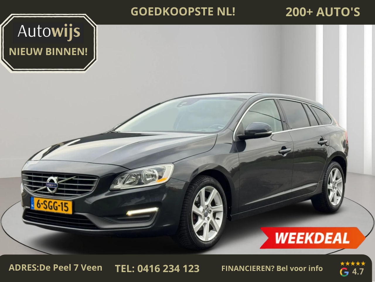 Volvo V60 - 1.6 T3 Momentum|AUT|NL AUTO|NAVI|PDC|GOED ONDERHOUDEN - AutoWereld.nl