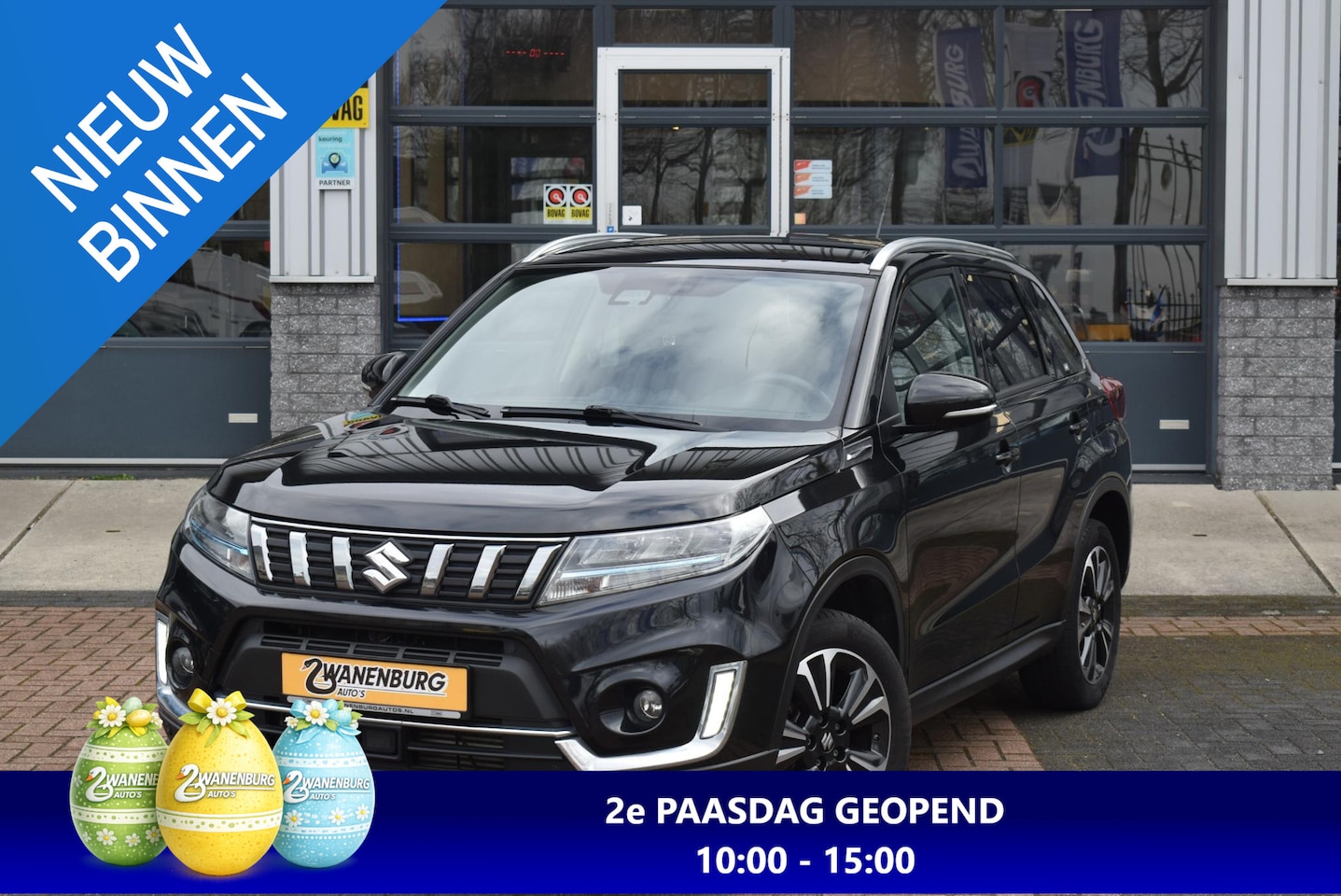 Suzuki Vitara - 1.4 Boosterjet Style Smart Hybrid Navi Leder Airco Camera Km 65.000!! - AutoWereld.nl