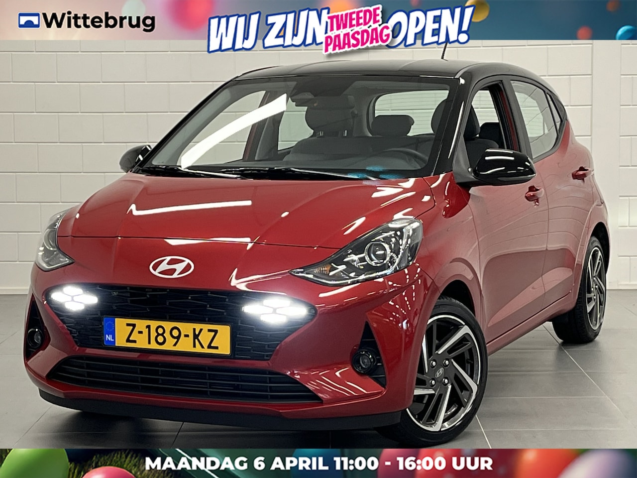 Hyundai i10 - 1.0 Premium TWO TONE | 16 INCH VELGEN | CLIMATE CONTROL | UNIEKE KMSTAND! - AutoWereld.nl