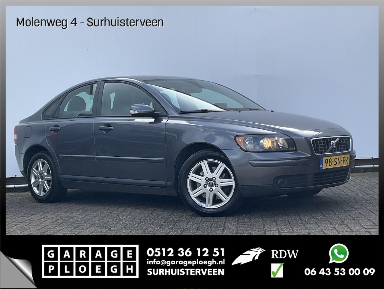 Volvo S40 - 2.4 5-Cil Automaat Cruise Leer Clima NL-Auto Voll.Onderhouden! - AutoWereld.nl
