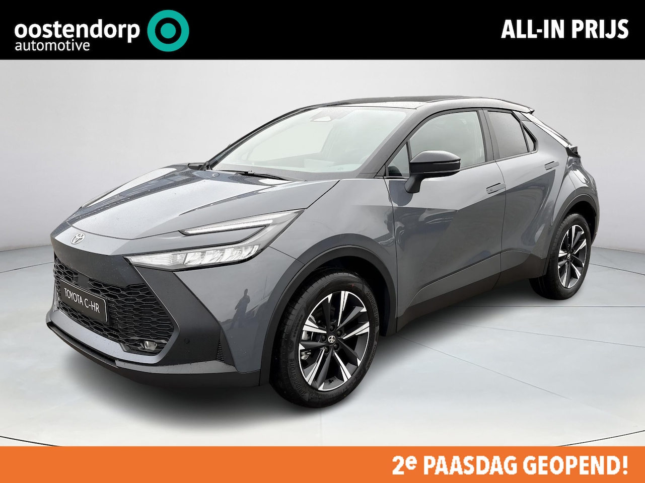 Toyota C-HR - 2.0 Plug-in Hybrid 220 Dynamic **STORM GREY/ NIEUWE AUTO/ DIRECT LEVERBAAR** - AutoWereld.nl