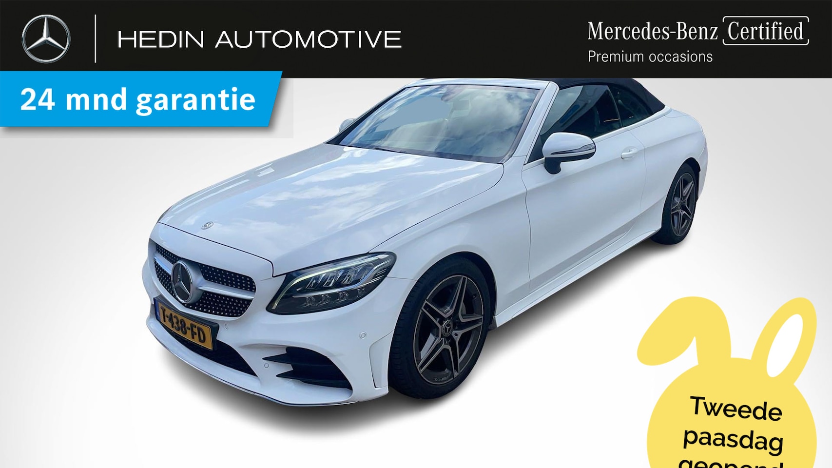 Mercedes-Benz C-klasse Cabrio - C 200 Automaat AMG Line | Cabriolet Comfortpakket | LED | Parktronic met camera | Stoelver - AutoWereld.nl