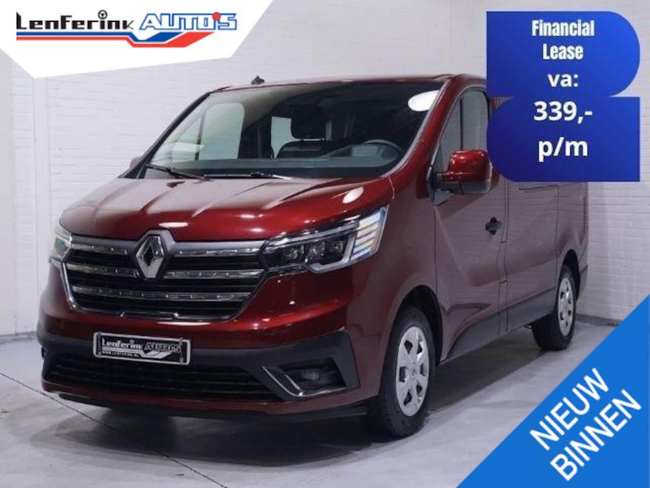 Renault Trafic - 2.0 dCi 110 pk Dubbel Cabine L1 Airco, Cruise Control, Laadruimte Pakket, NAP, 1e Eigenaar - AutoWereld.nl