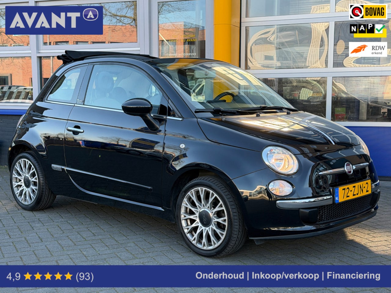 Fiat 500 C - 0.9 TwinAir Lounge - CarPlay - Automaat - NW APK - AutoWereld.nl