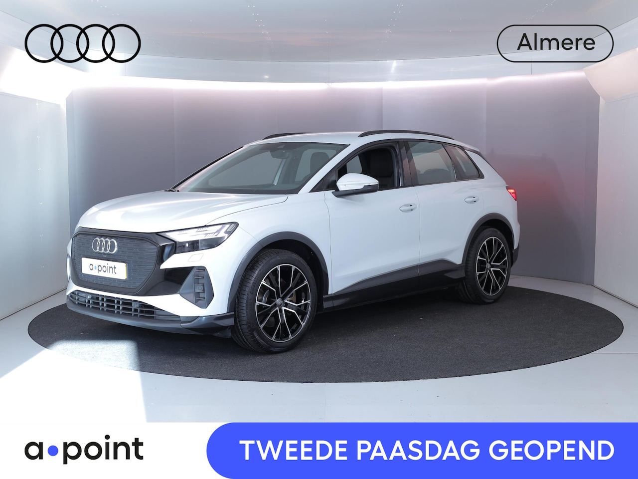 Audi Q4 e-tron - 40 Launch edition Advanced Plus 77 kWh 204 pk | SOH 93% | Navigatie | Warmtepomp | Parkeer - AutoWereld.nl