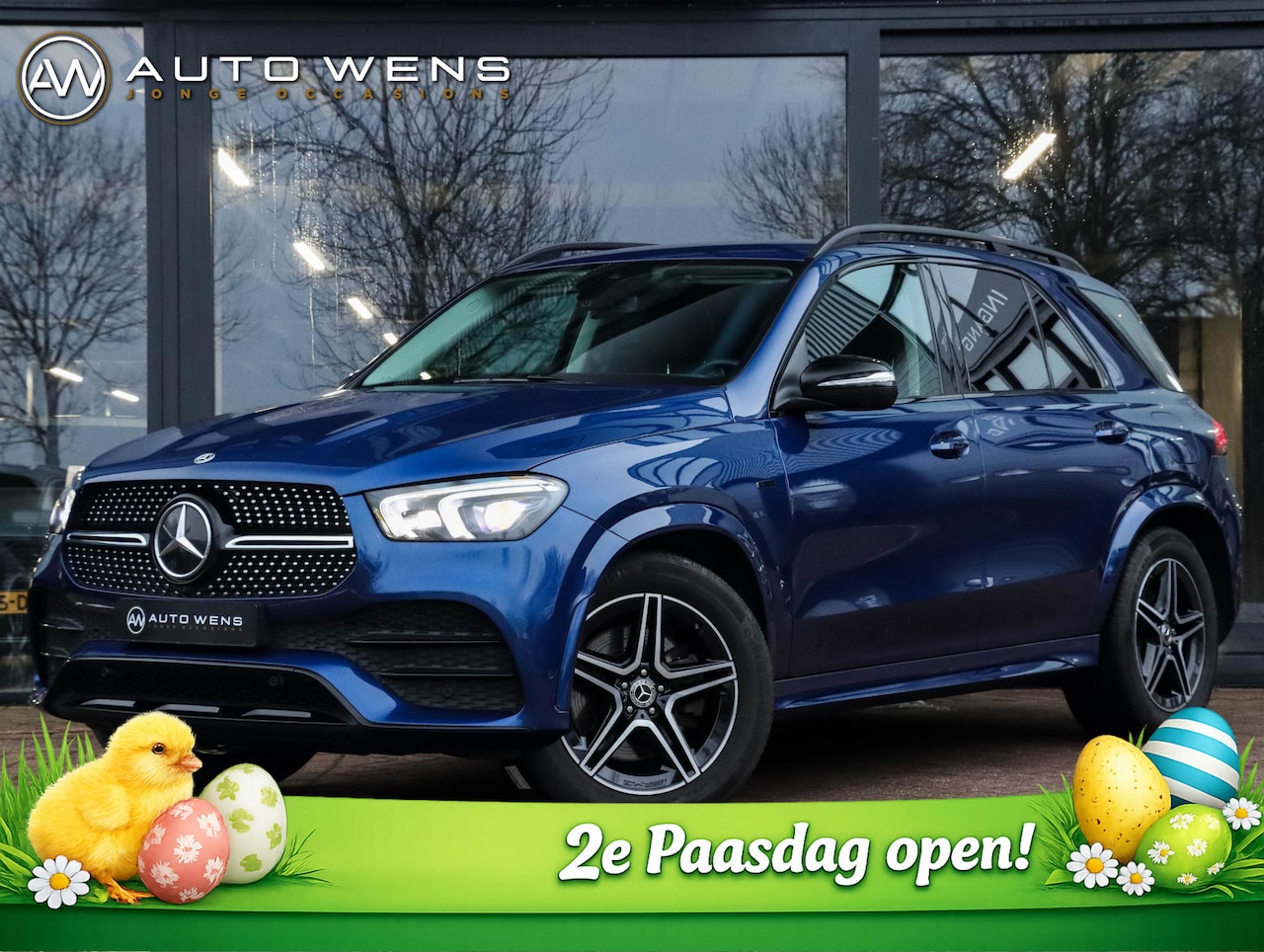 Mercedes-Benz GLE-Klasse - 350 e 4MATIC AMG Night Trekhaak 1e eig. Brilliant Blue - AutoWereld.nl