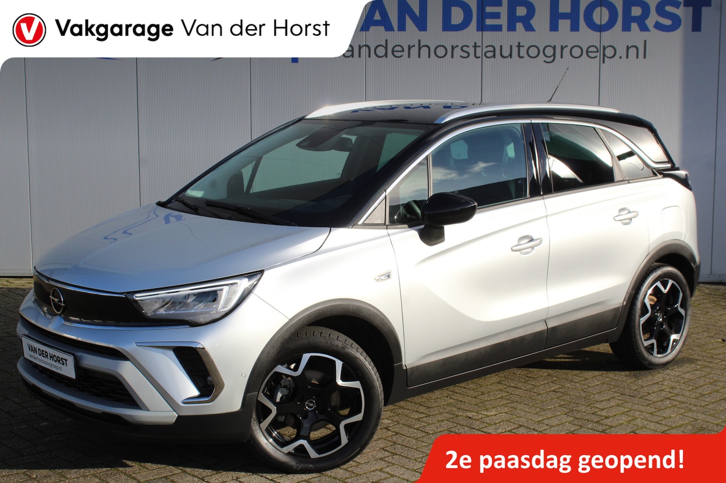 Opel Crossland - 1.2-110pk Turbo 'Elegance'. Mooie en luxe hoogzitter met weinig km's ! Volautm. airco dual - AutoWereld.nl