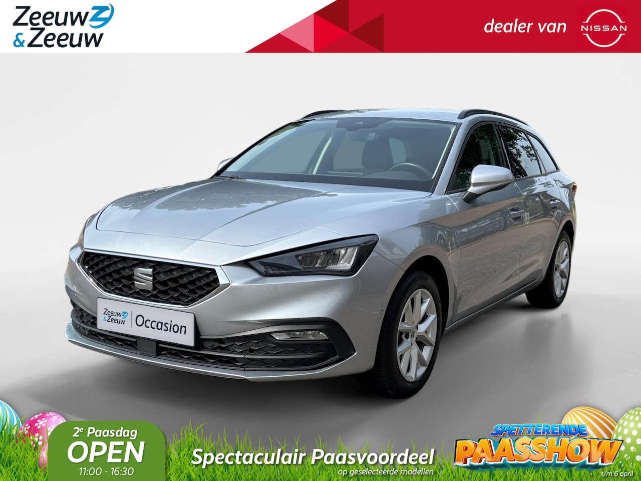 SEAT Leon Sportstourer - 1.0 eTSI Style Business Intense | AUT | NAVI | CAMERA | STOELVERWARMING | - AutoWereld.nl