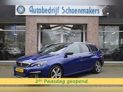 Peugeot 308 SW - 1.2 PureTech GT-line PANO STOELVERW/MASSAGE CARPLAY HALFLEER 2xPDC ZWARTE-HEMEL CRUISE STU
