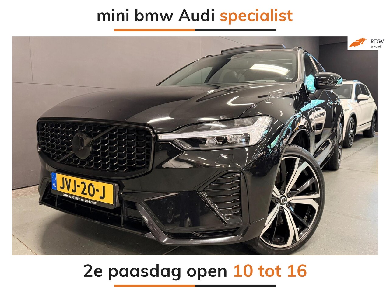 Volvo XC60 - 2.0 T8 R-DESIGN AWD 455PK SOH-TEST Black Edition PANO/H-KARDON/DAB/CARPLAY/LEDER/M-STOELEN - AutoWereld.nl